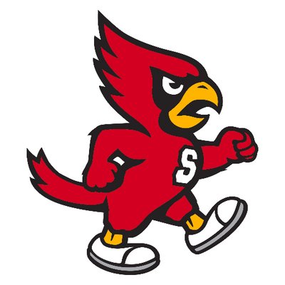 South Middle School Mascot, a red cardinal with the letter S on its chest