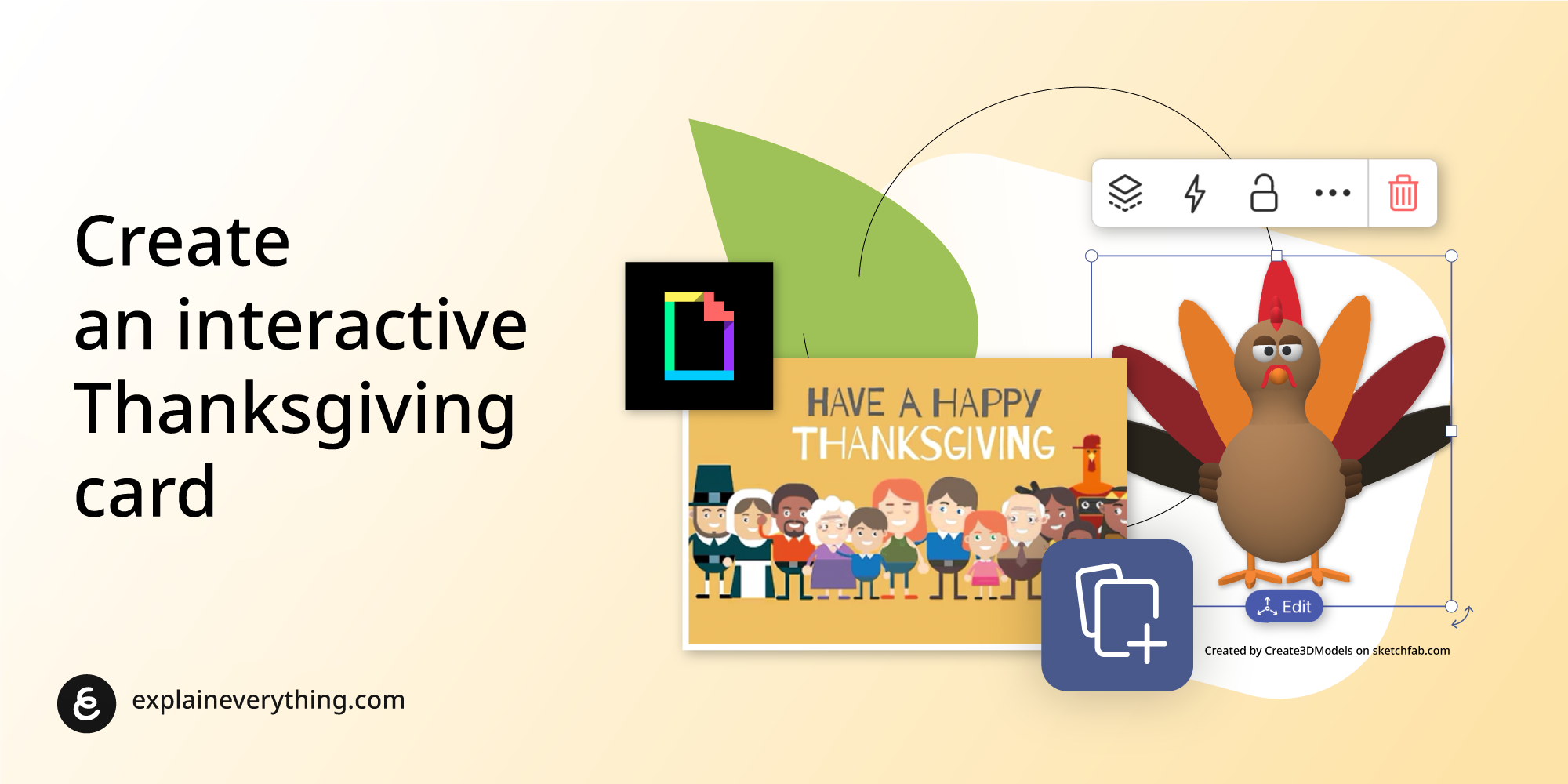 an interactive thanksgiving card