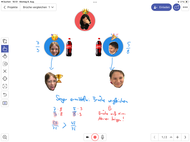 Villa Wewersbusch math lesson